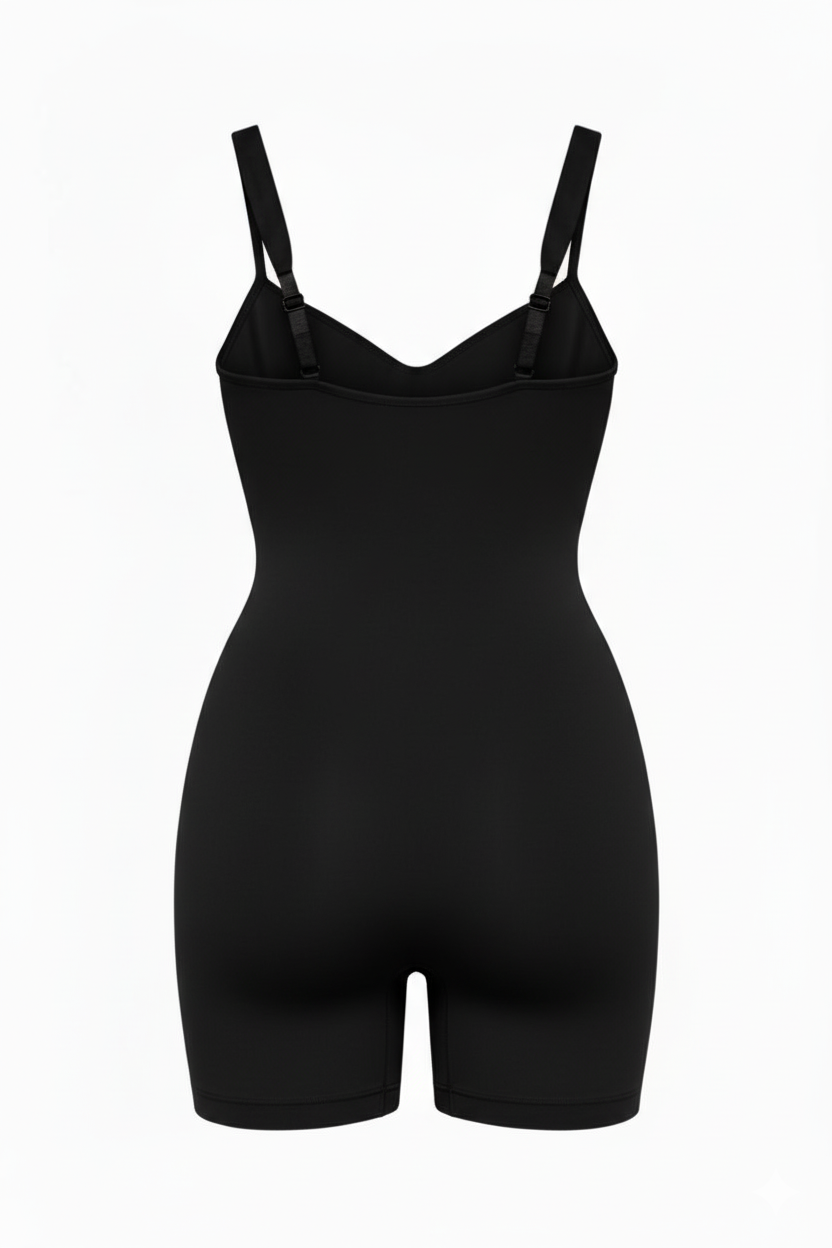Sculpting bodysuit with shorts - Black