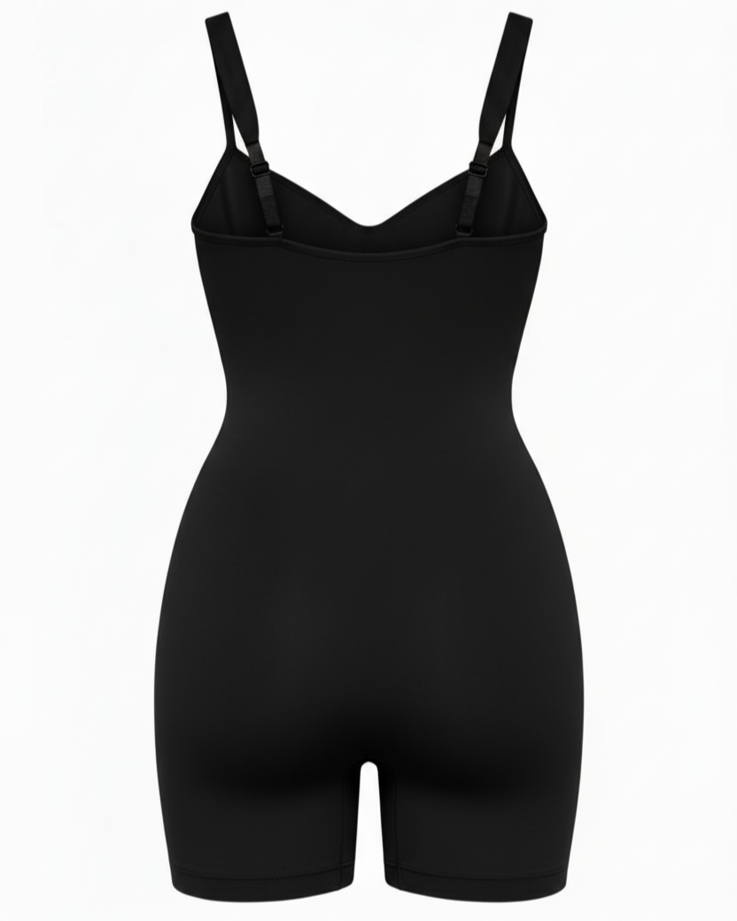 Sculpting bodysuit with shorts - Black