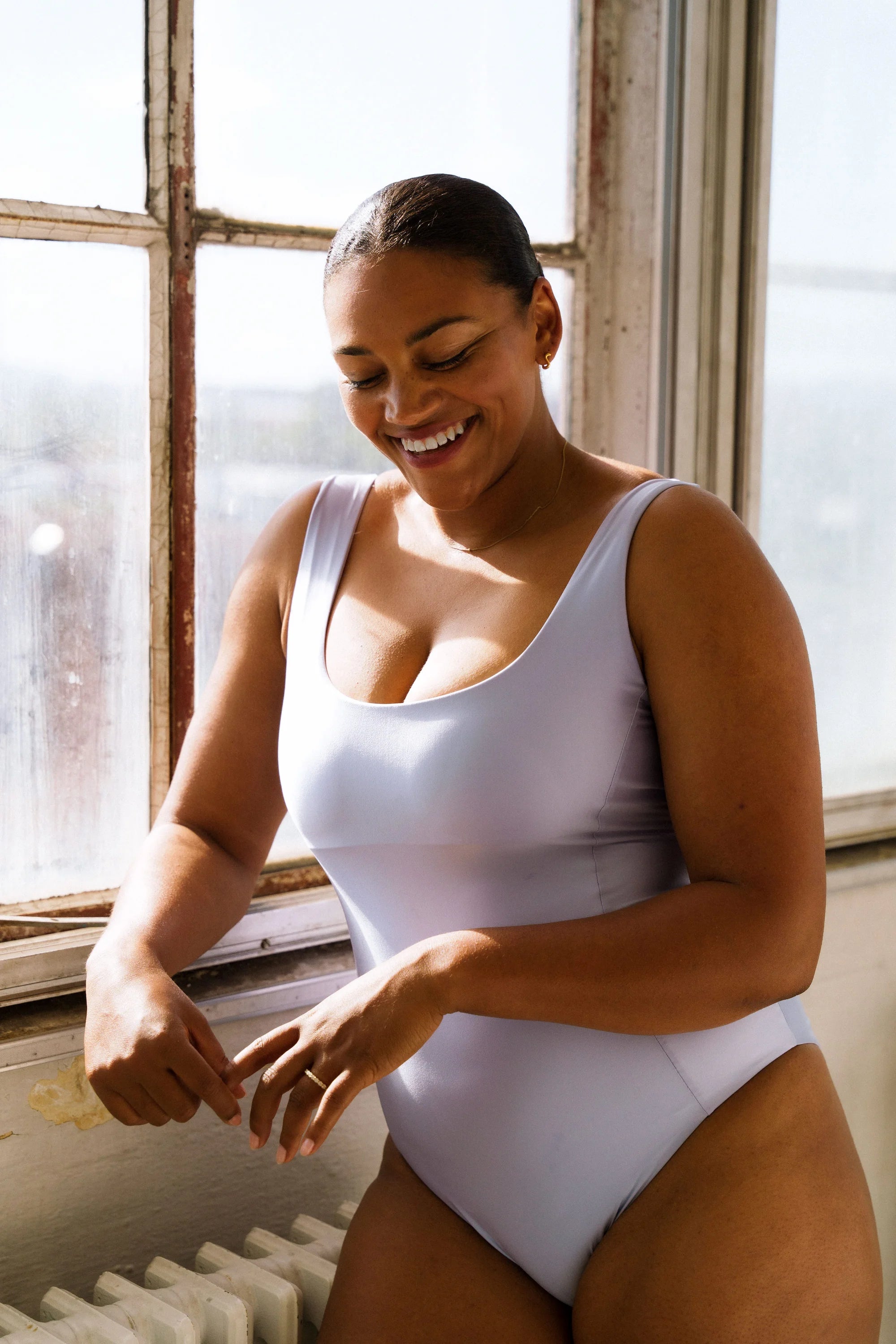 Aurora shaping swimsuit - Silky blue