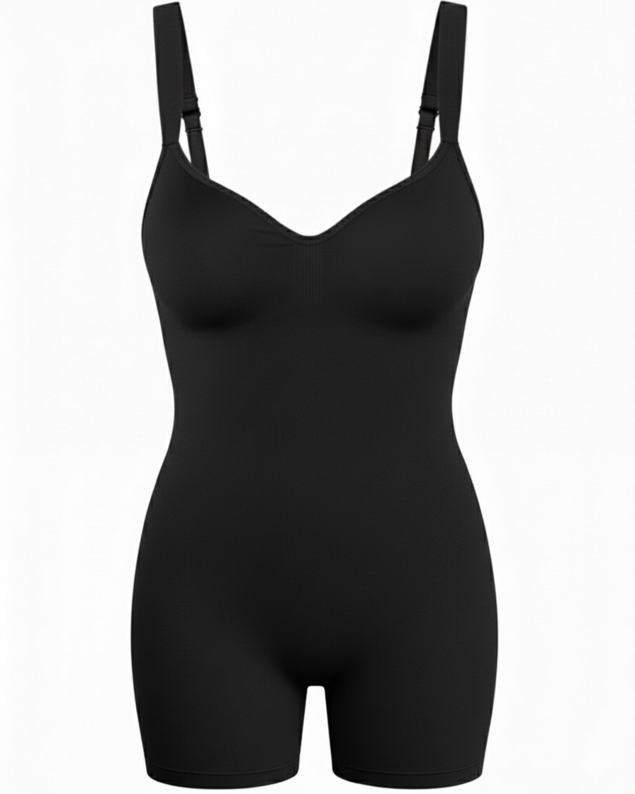 Sculpting bodysuit with shorts - Black