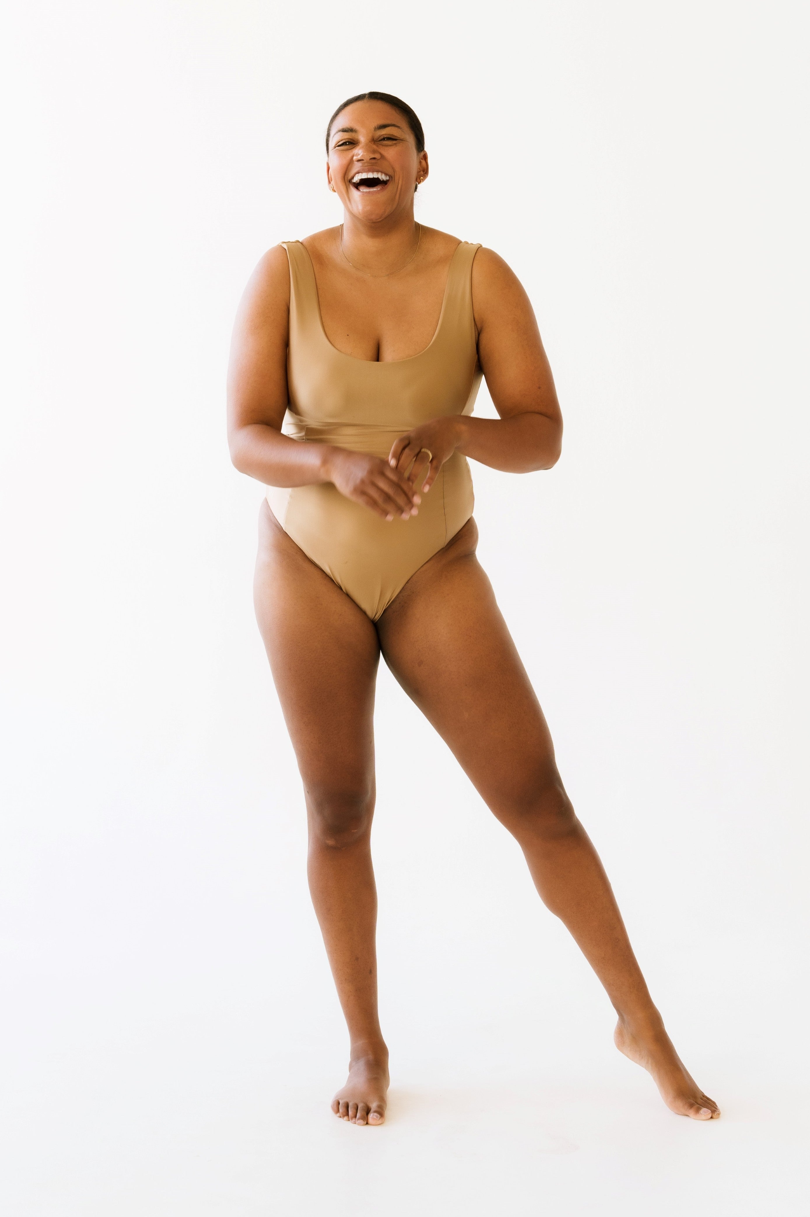 Vitality shaping swimsuit - Caramel Brown