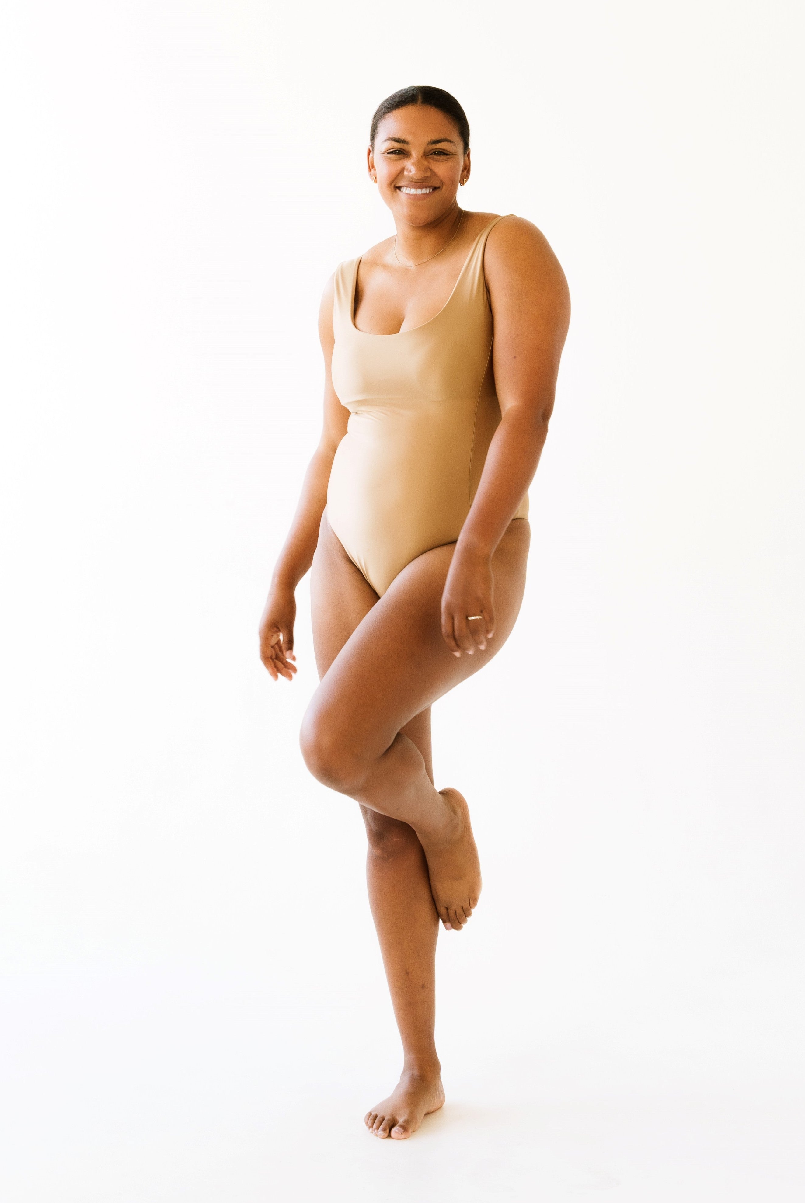 Vitality shaping swimsuit - Caramel Brown