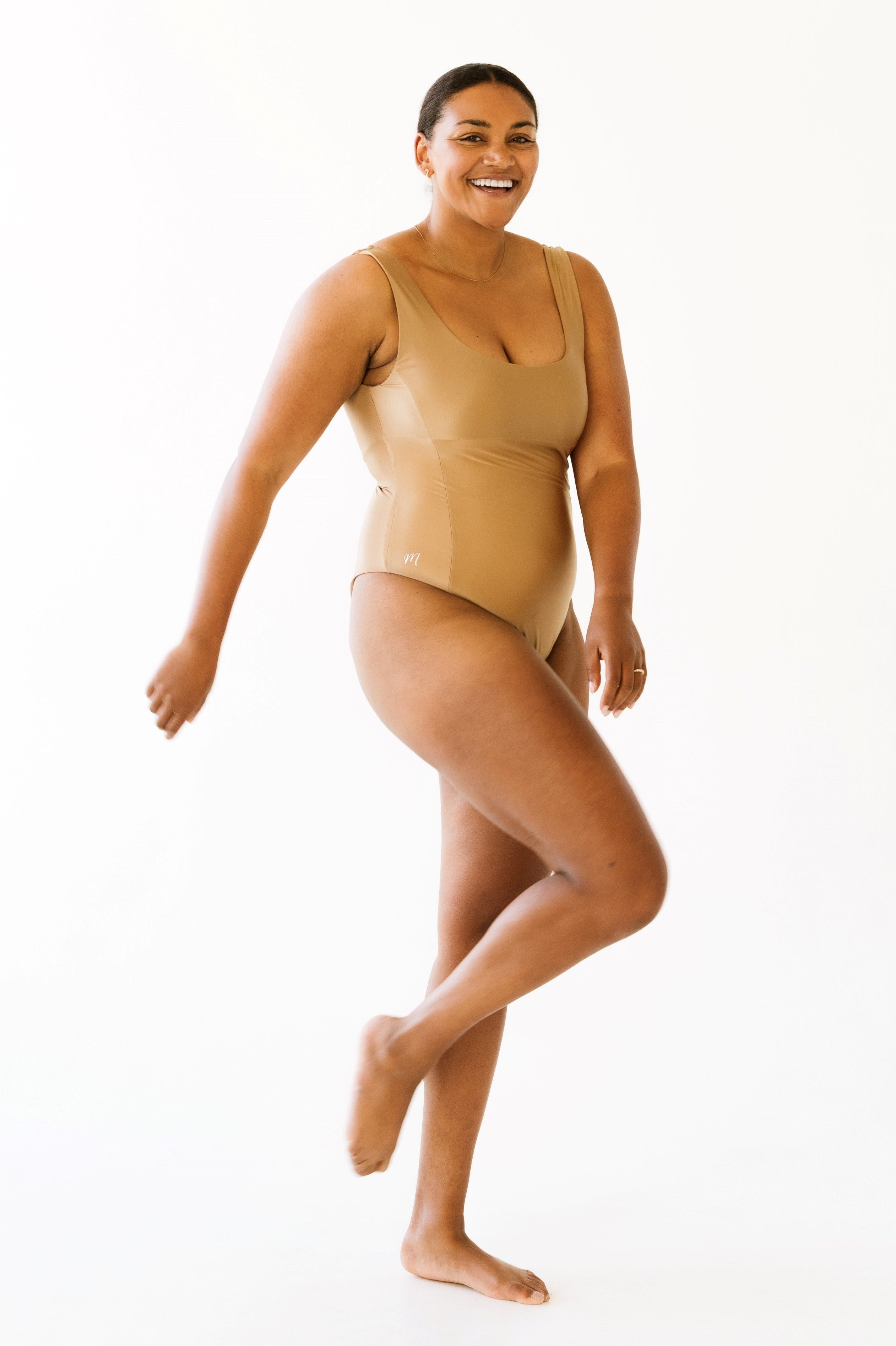 Vitality shaping swimsuit - Caramel Brown
