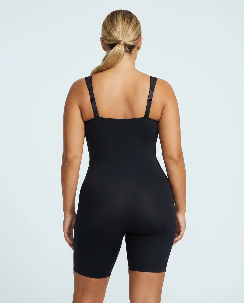 Sculpting bodysuit with shorts - Black