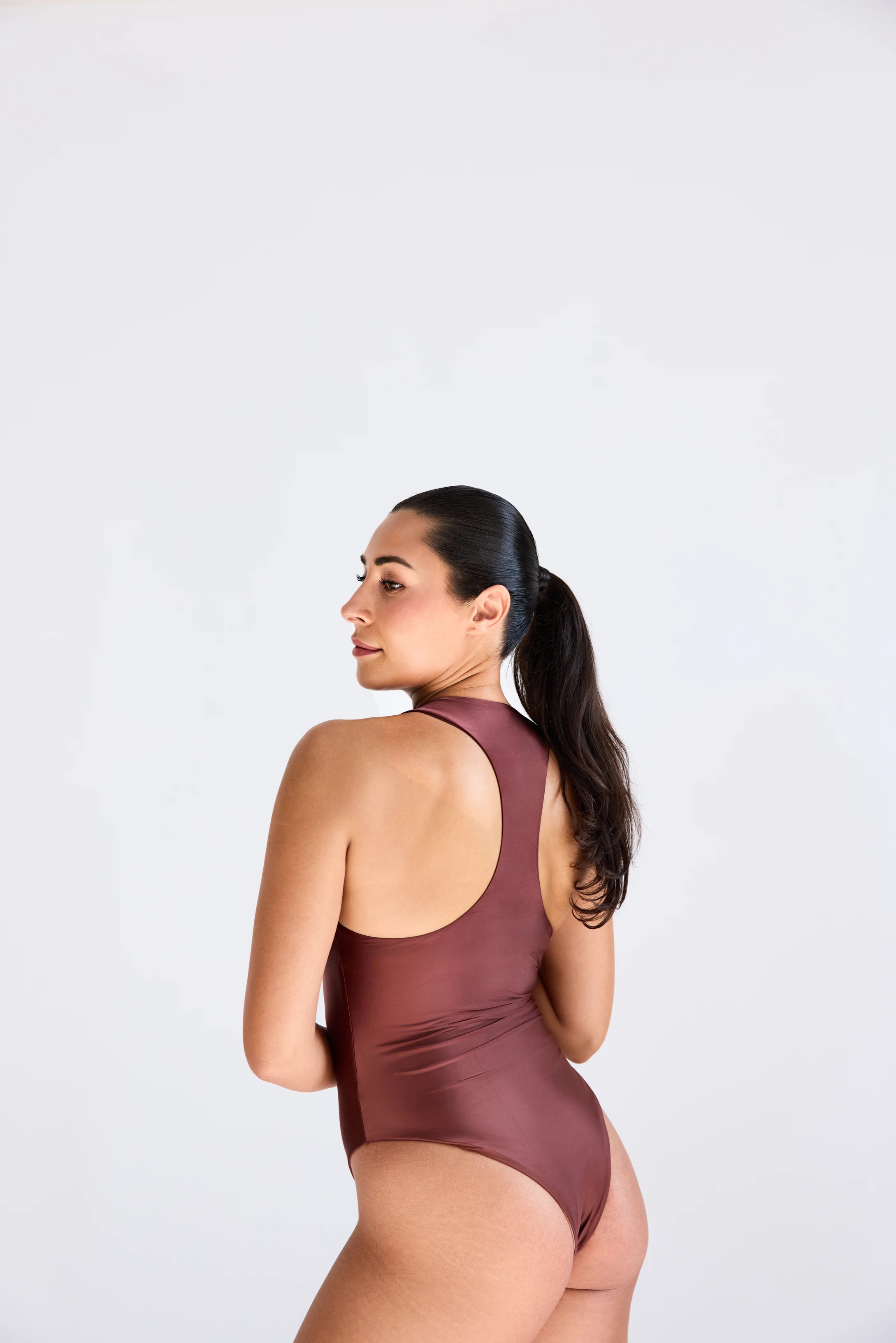 Valencia shaping swimsuit - Chestnut