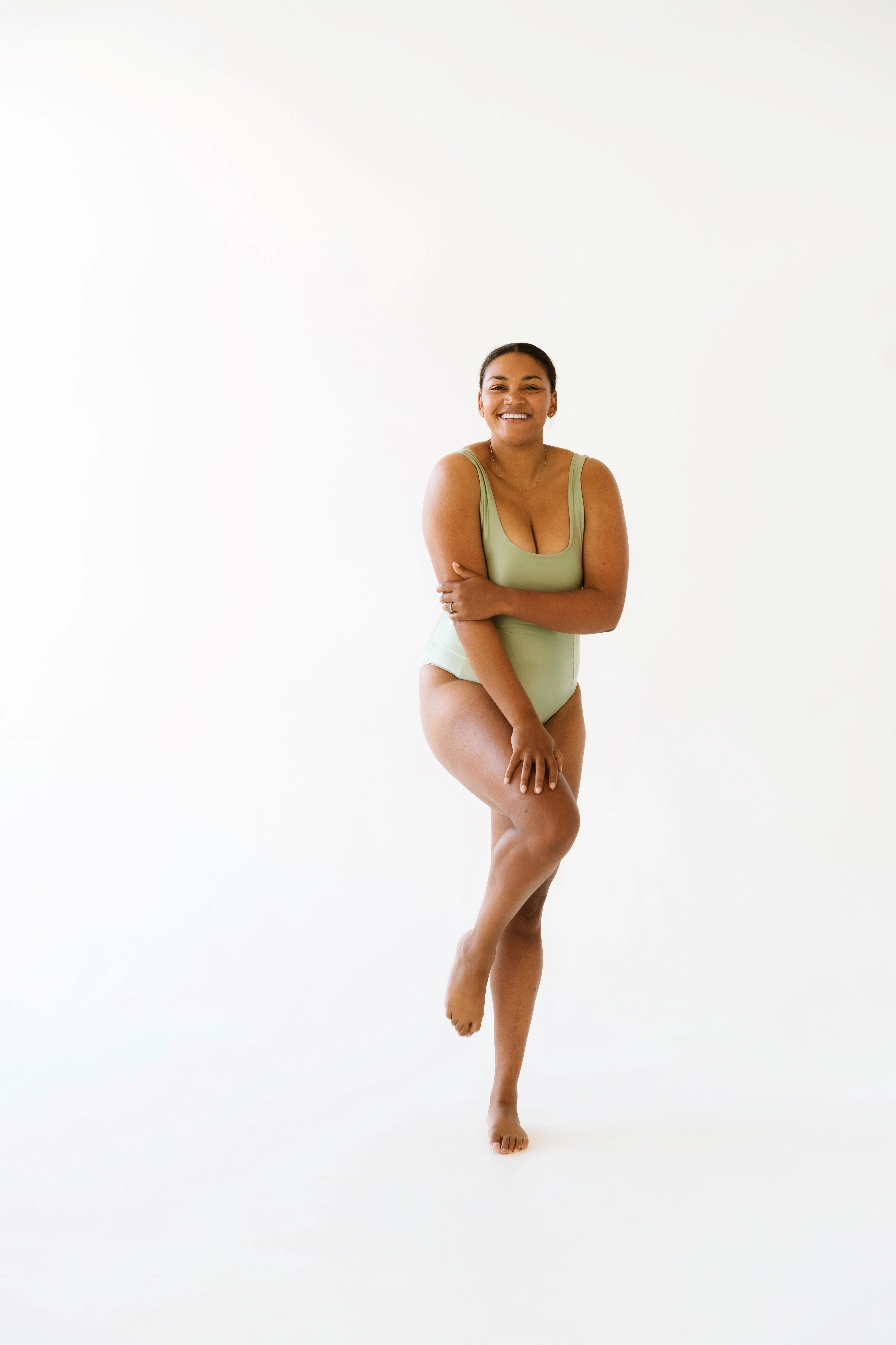 Aurora shaping swimsuit - Dusty green