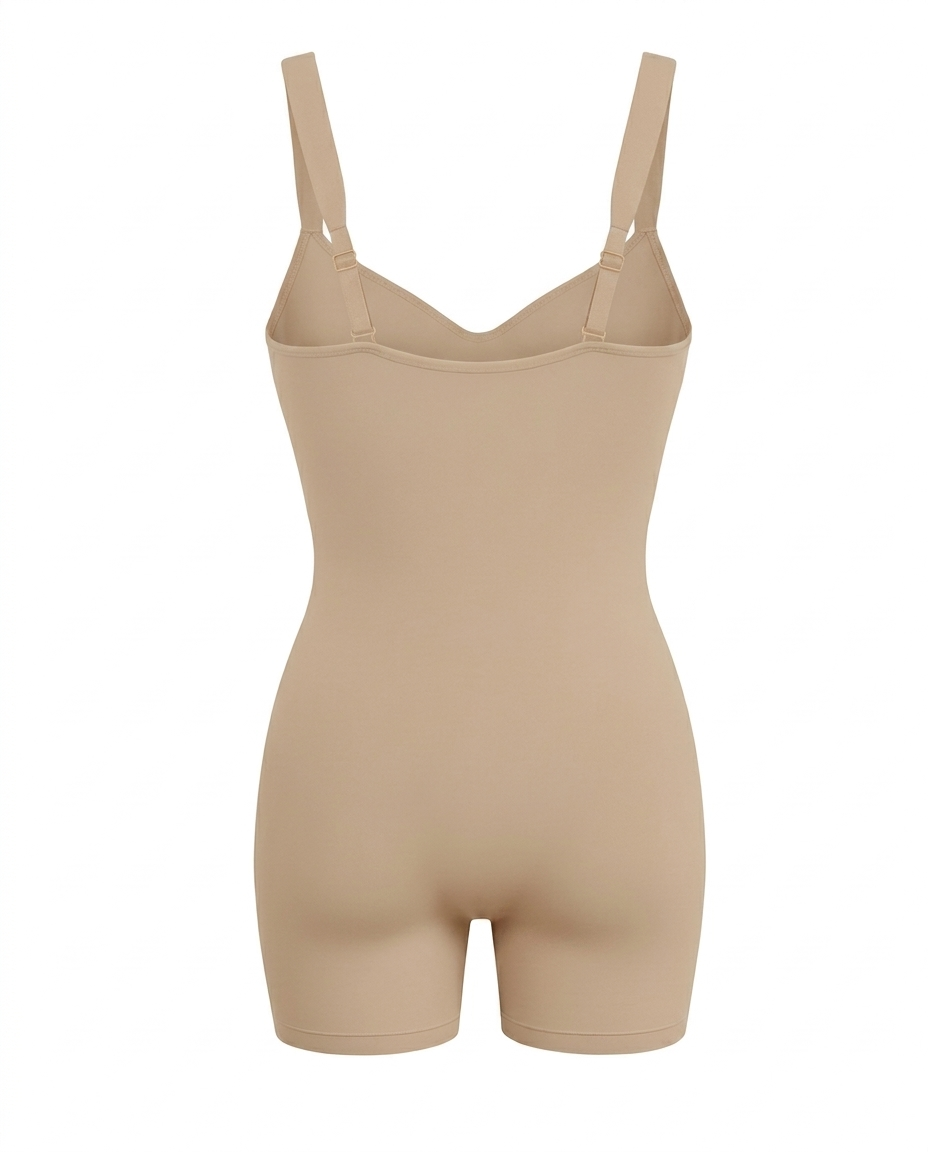 Sculpting bodysuit with shorts - Nude