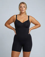 Sculpting bodysuit with shorts - Black