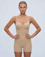 Sculpting bodysuit with shorts - Nude